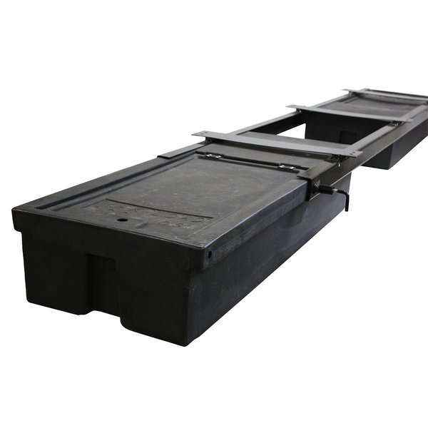 Lippert UNDERCHASSIS STORAGE CONTAINER, DOUBLE, NO SPARE TIRE CARRIER, 96INL X 175180